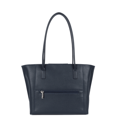 Sac cabas épaule Zippée M Maya Lancaster 517-29 Bleu Foncé