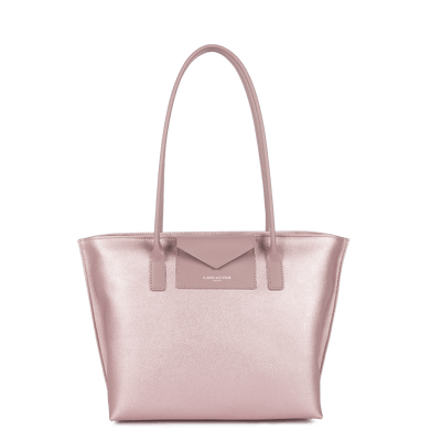 Sac cabas épaule Zippée M Maya Lancaster 517-29 Rose Nacré