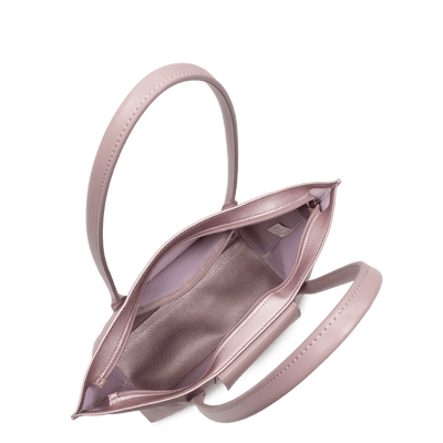 Sac cabas épaule Zippée M Maya Lancaster 517-29 Rose Nacré