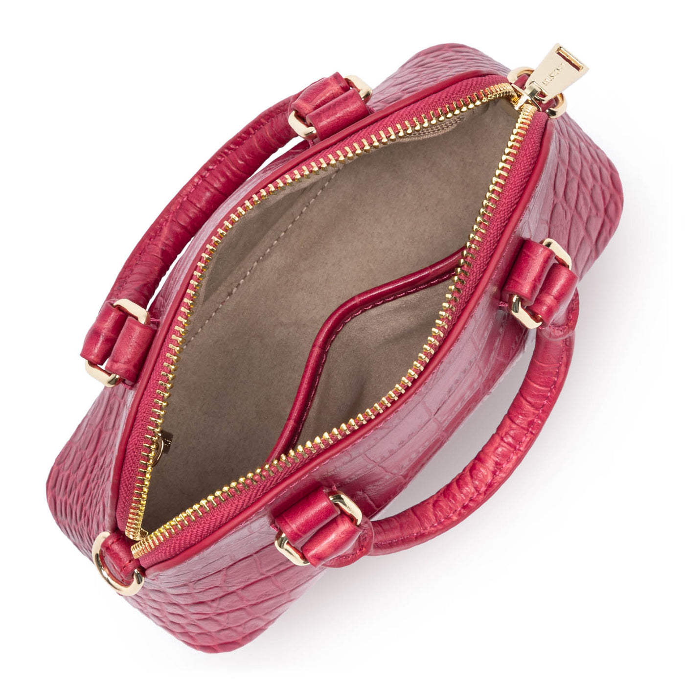 Sac demi lune Zippée S Exo Lancaster 524-104 Fuxia Foncé