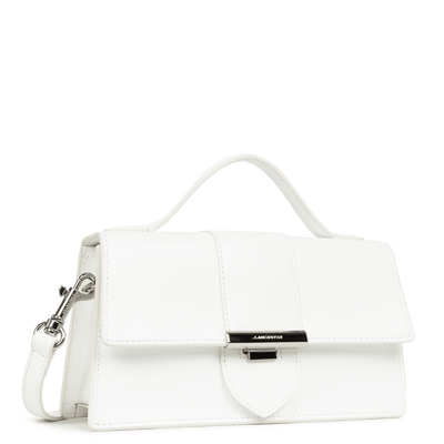 Sac baguette A rabat avec fermoir M Paris Ily Lancaster 531-010 Blanc