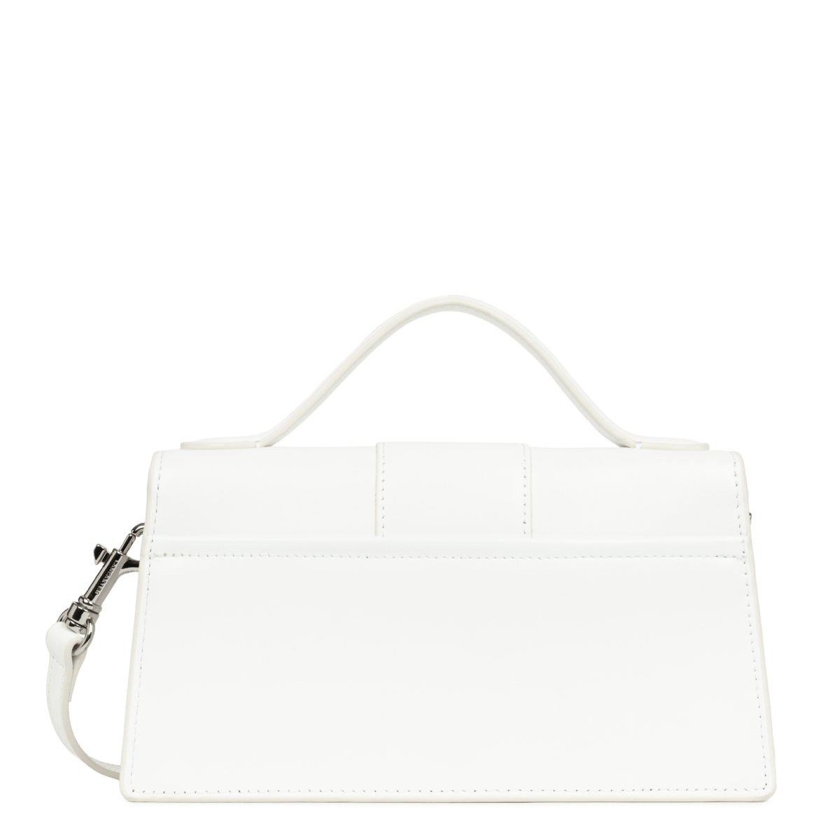 Sac baguette A rabat avec fermoir M Paris Ily Lancaster 531-010 Blanc