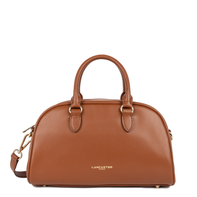 Sac à main bowling Zippé M Donna Bow Lancaster 531-066 Camel Foncé