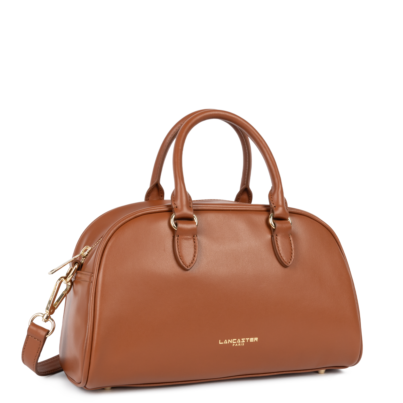 Sac à main bowling Zippé M Donna Bow Lancaster 531-066 Camel Foncé