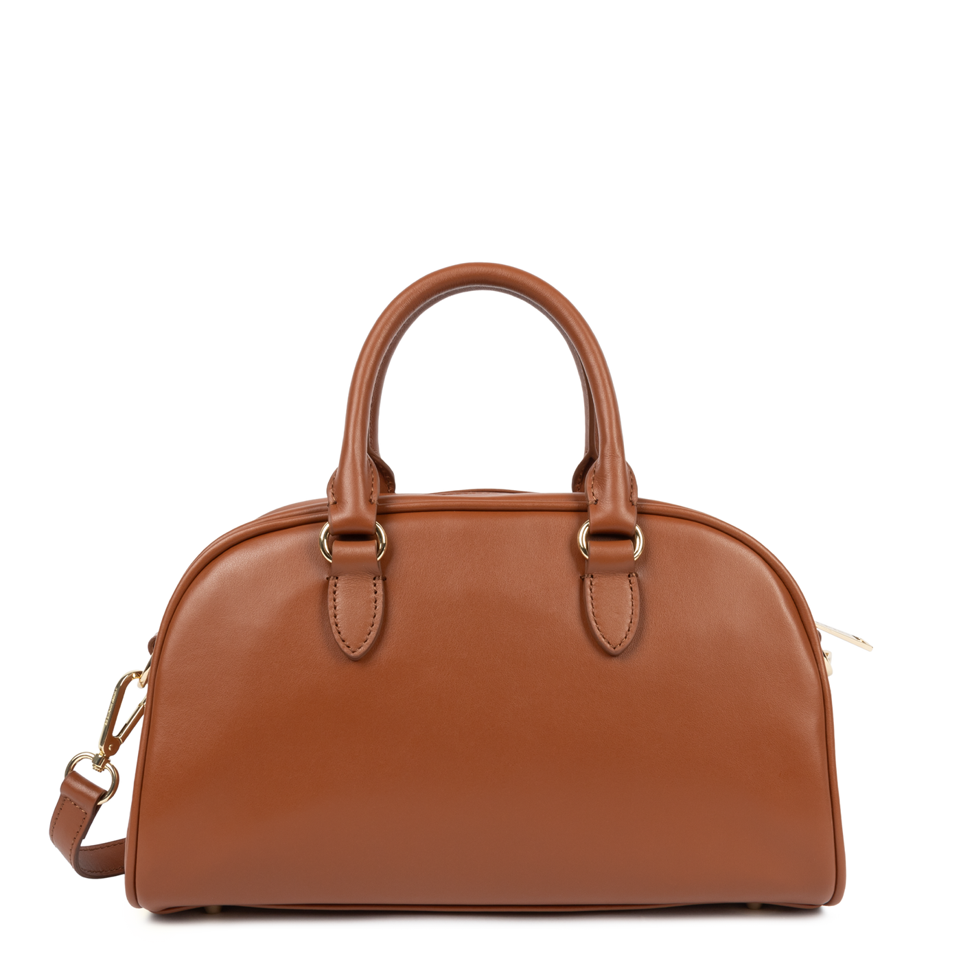 Sac à main bowling Zippé M Donna Bow Lancaster 531-066 Camel Foncé