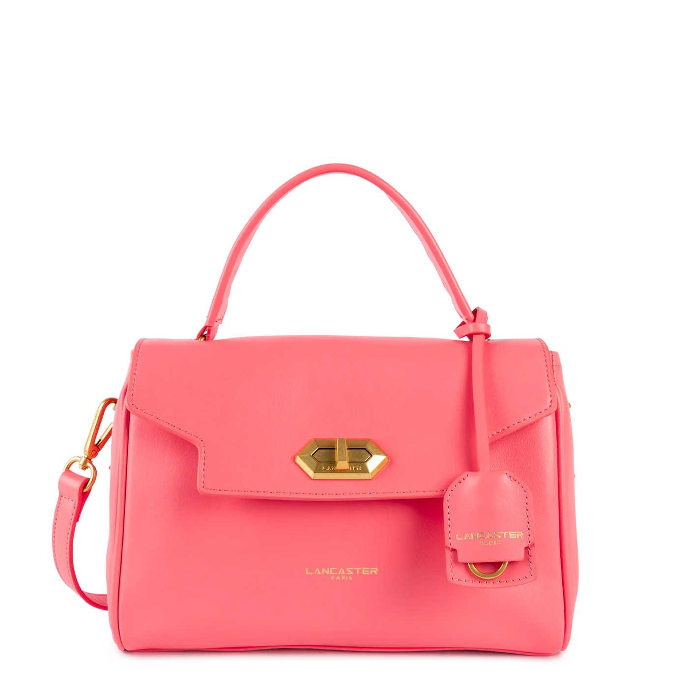 Sac à main A rabat avec fermoir Donna Grace Lancaster 531-070 Rose foncé