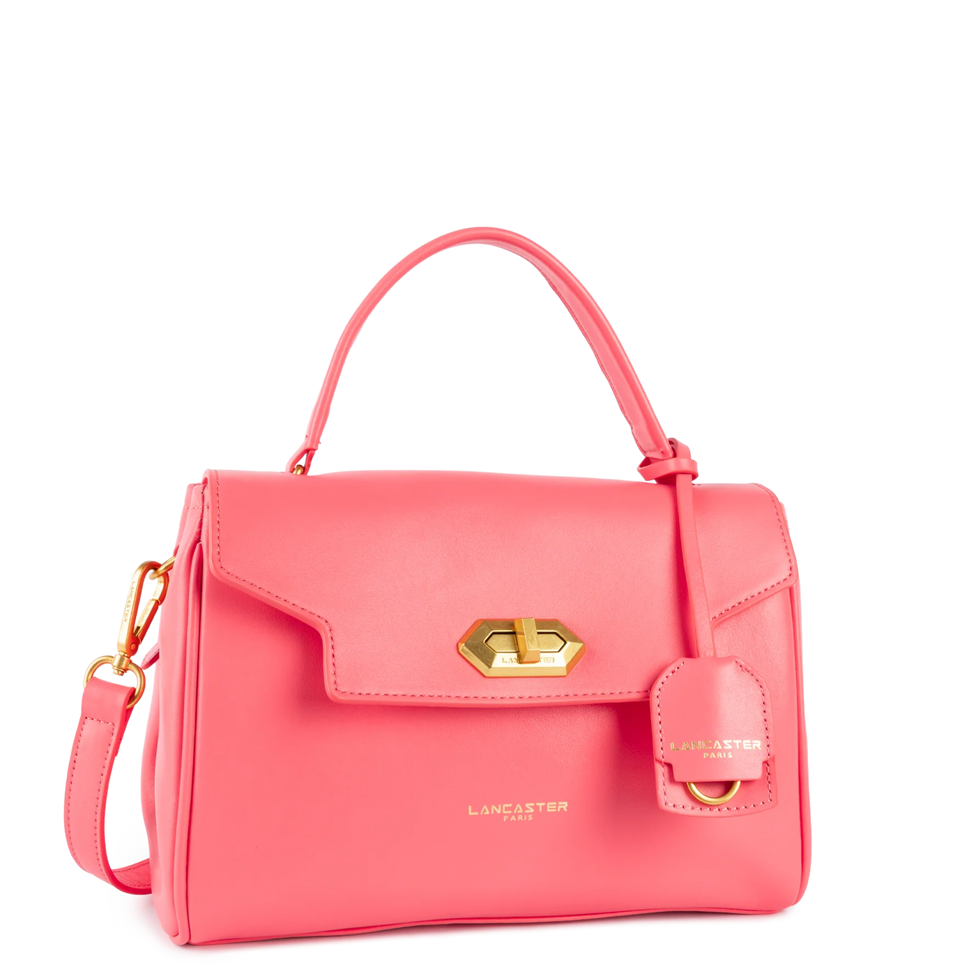 Sac à main A rabat avec fermoir Donna Grace Lancaster 531-070 Rose foncé