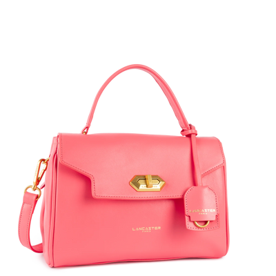 Sac à main A rabat avec fermoir Donna Grace Lancaster 531-070 Rose foncé