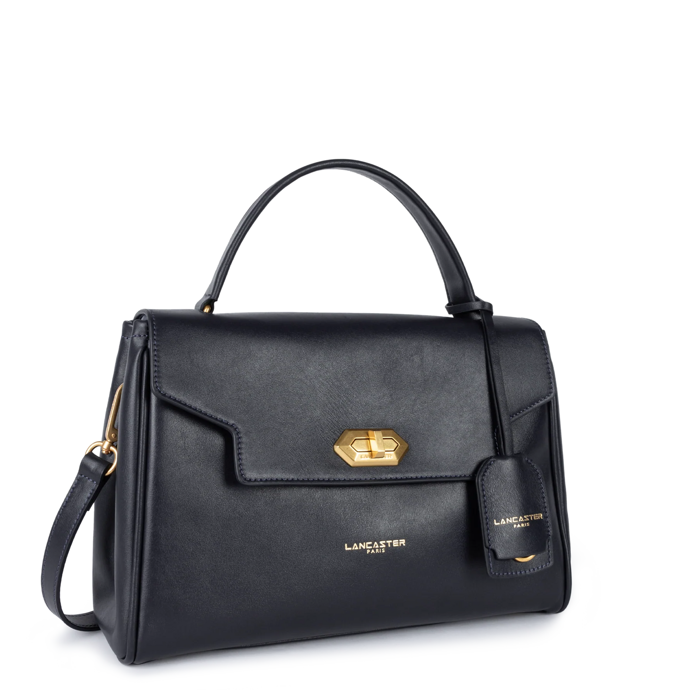 Sac à main A rabat avec fermoir Donna Grace Lancaster 531-071 Bleu foncé