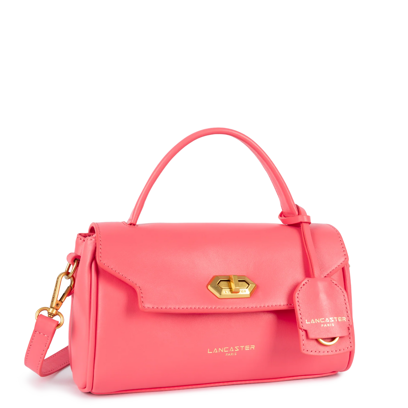 Sac à main A rabat avec fermoir Donna Grace Lancaster 531-073 Rose foncé