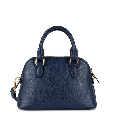 Sac demi lune Zippé S Sierra Jia Lancaster 538-001 Bleu Foncé