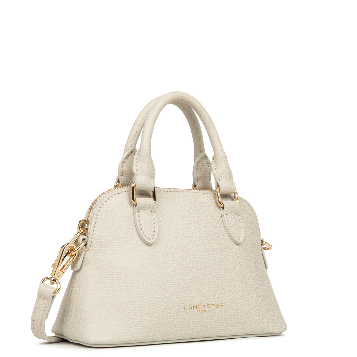 Sac demi lune Zippé S Sierra Jia Lancaster 538-001 Ivoire