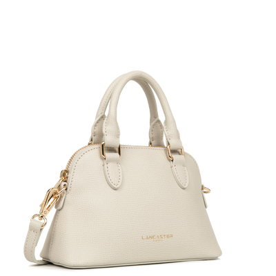 Sac demi lune Zippé S Sierra Jia Lancaster 538-001 Ivoire