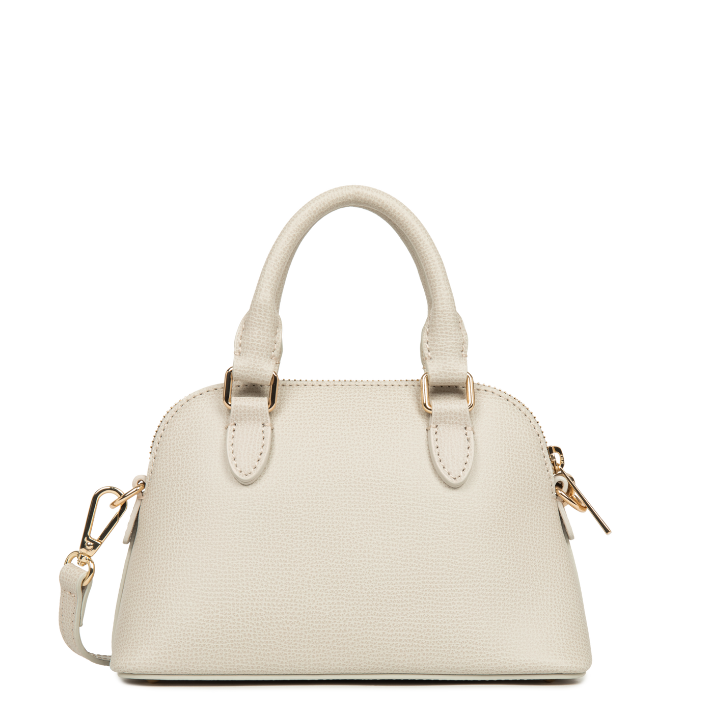 Sac demi lune Zippé S Sierra Jia Lancaster 538-001 Ivoire