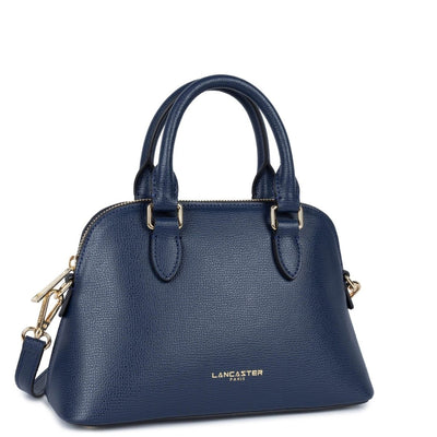 Sac demi lune Zippé M Sierra Jia Lancaster 538-002 Bleu Foncé