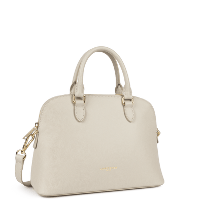 Sac demi lune Zippé M Sierra Jia Lancaster 538-004 Ivoire