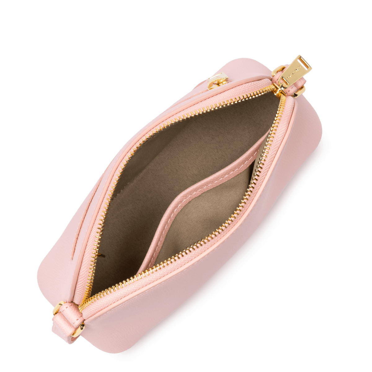 Sac demi lune Zippé S Sierra Jia Lancaster 538-005 Rose fumé