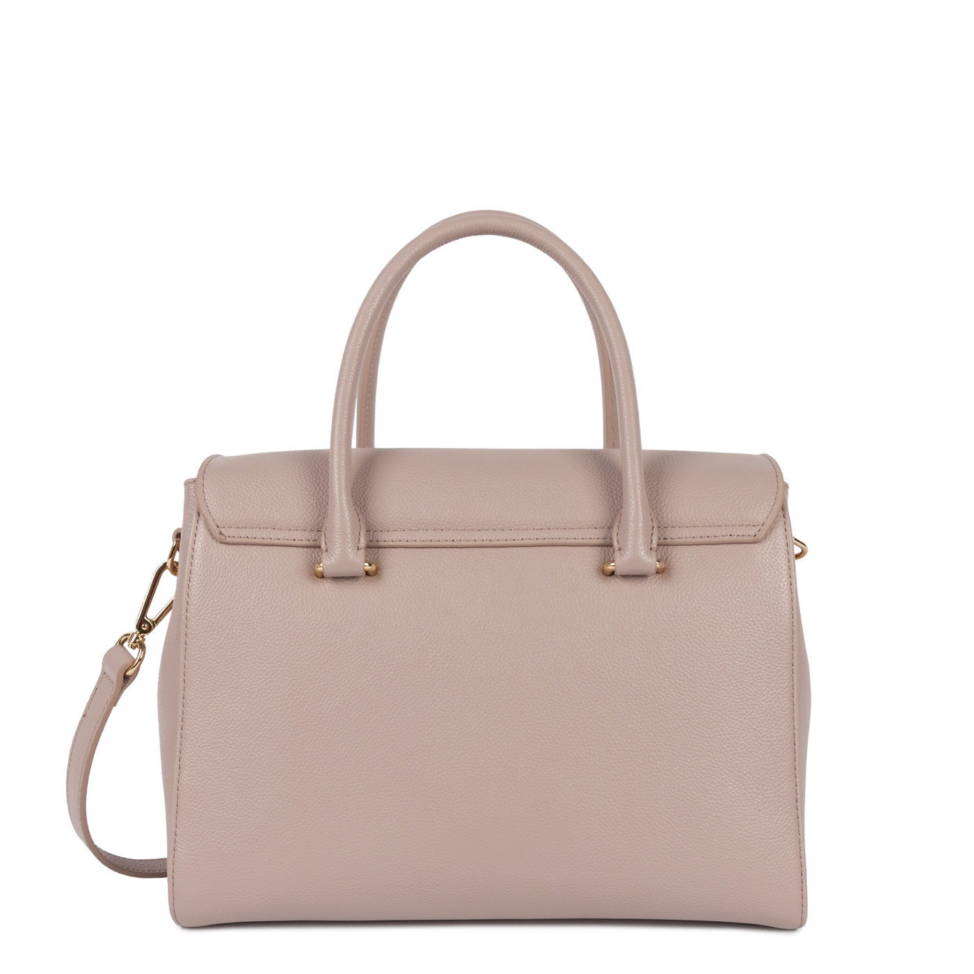 Sac à main A rabat avec fermoir M Milano Cosmos Lancaster 547-56 Galet Rosé