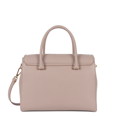 Sac à main A rabat avec fermoir M Milano Cosmos Lancaster 547-56 Galet Rosé