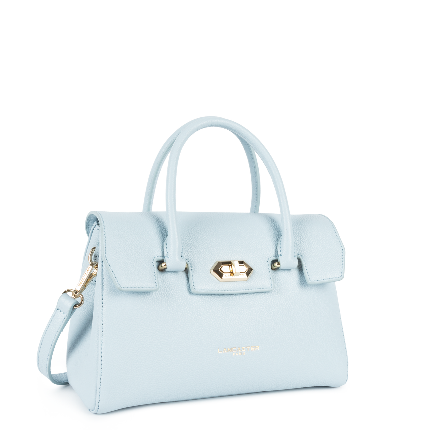 Sac à main A rabat avec fermoir S Milano Cosmos Lancaster 547-77 Bleu Fumé