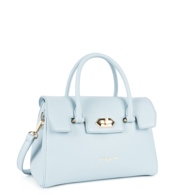 Sac à main A rabat avec fermoir S Milano Cosmos Lancaster 547-77 Bleu Fumé