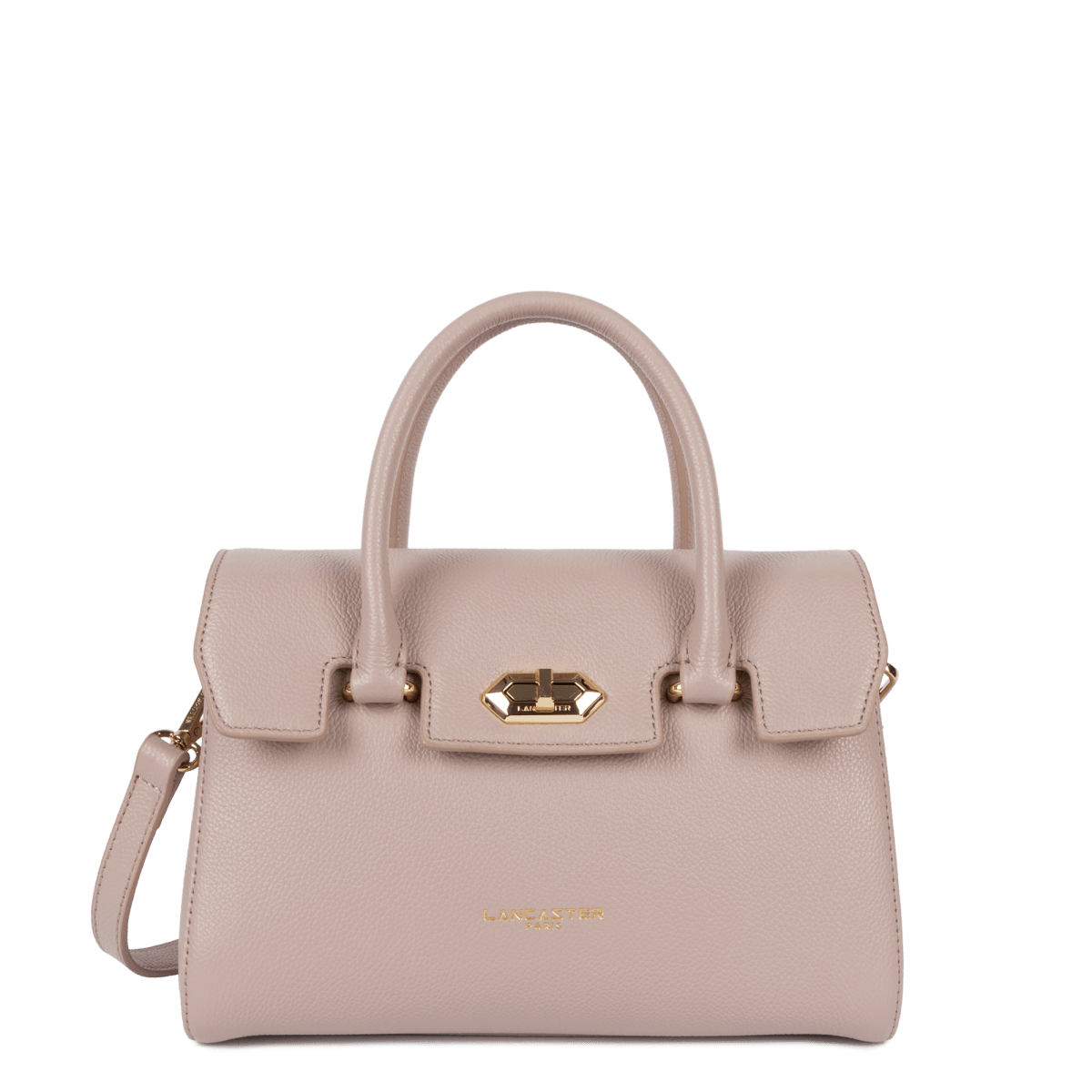 Sac à main A rabat avec fermoir S Milano Cosmos Lancaster 547-77 Galet Rosé