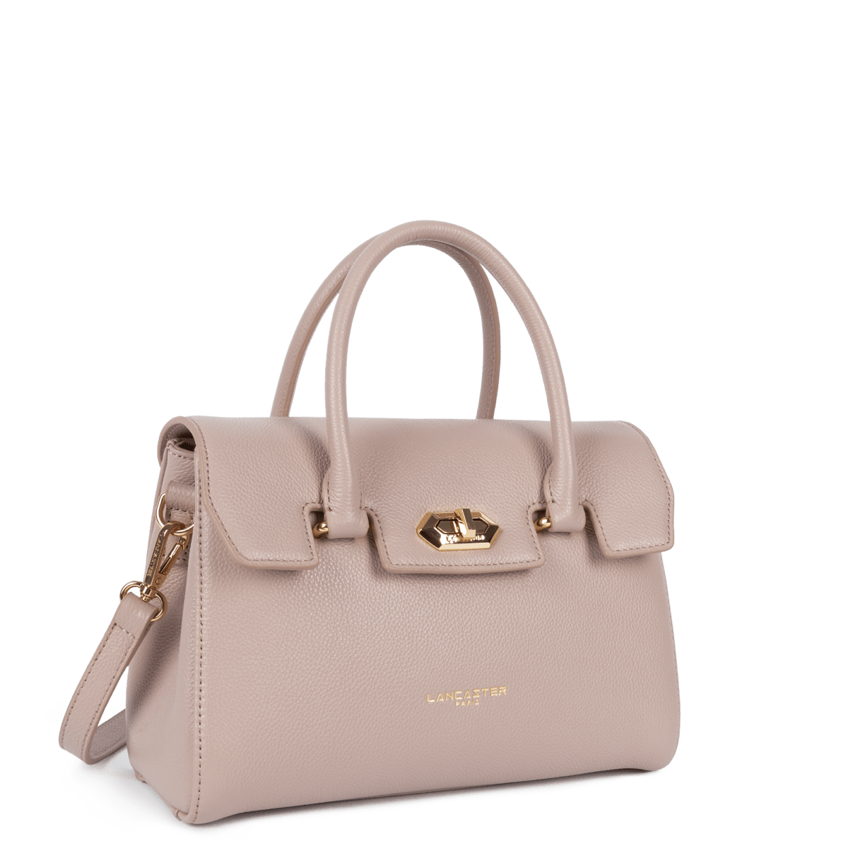 Sac à main A rabat avec fermoir S Milano Cosmos Lancaster 547-77 Galet Rosé