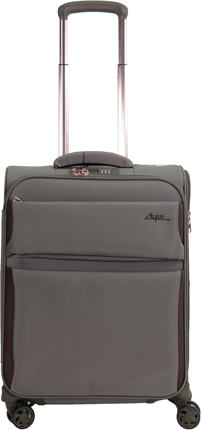 Valise cabine Trolley 55cm super light Alpini Arizona 2.0 Taupe