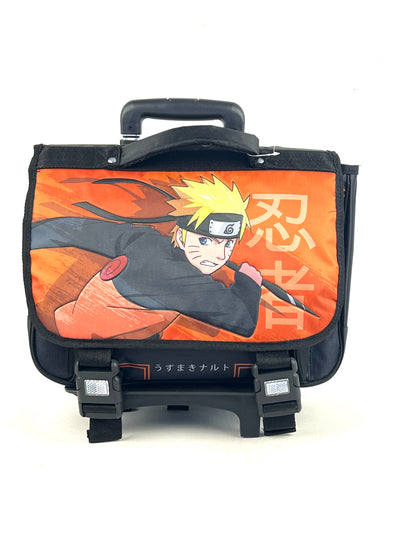 Cartable 2 soufflets à roulettes Naruto 05013