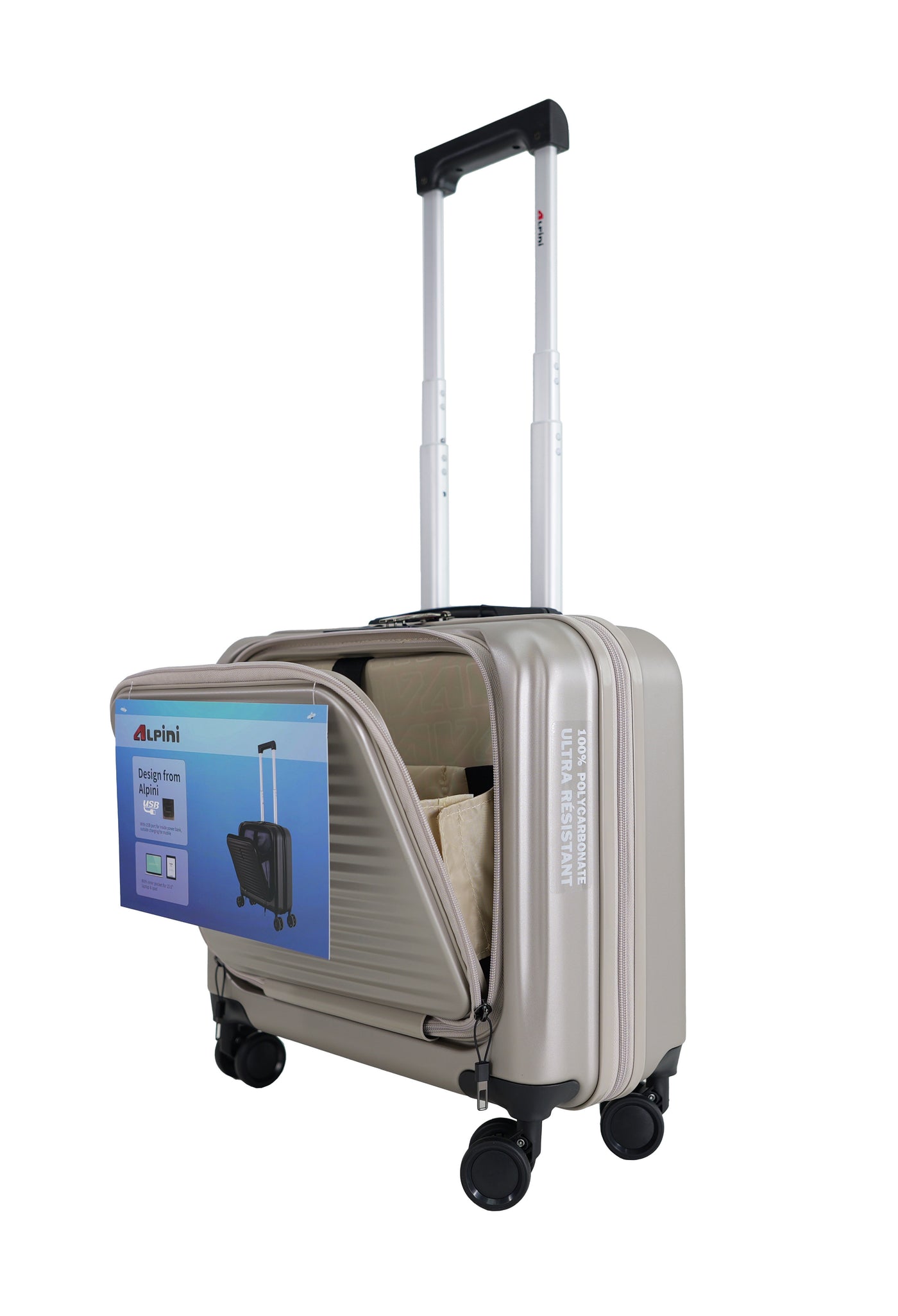 Pilote case Trolley taille 45 cm B-Pilot R Alpini Silver