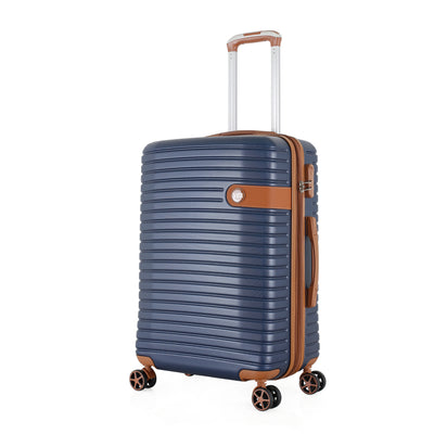 Valise Trolley grande taille 76 cm VR639 Vida Bleu/Camel