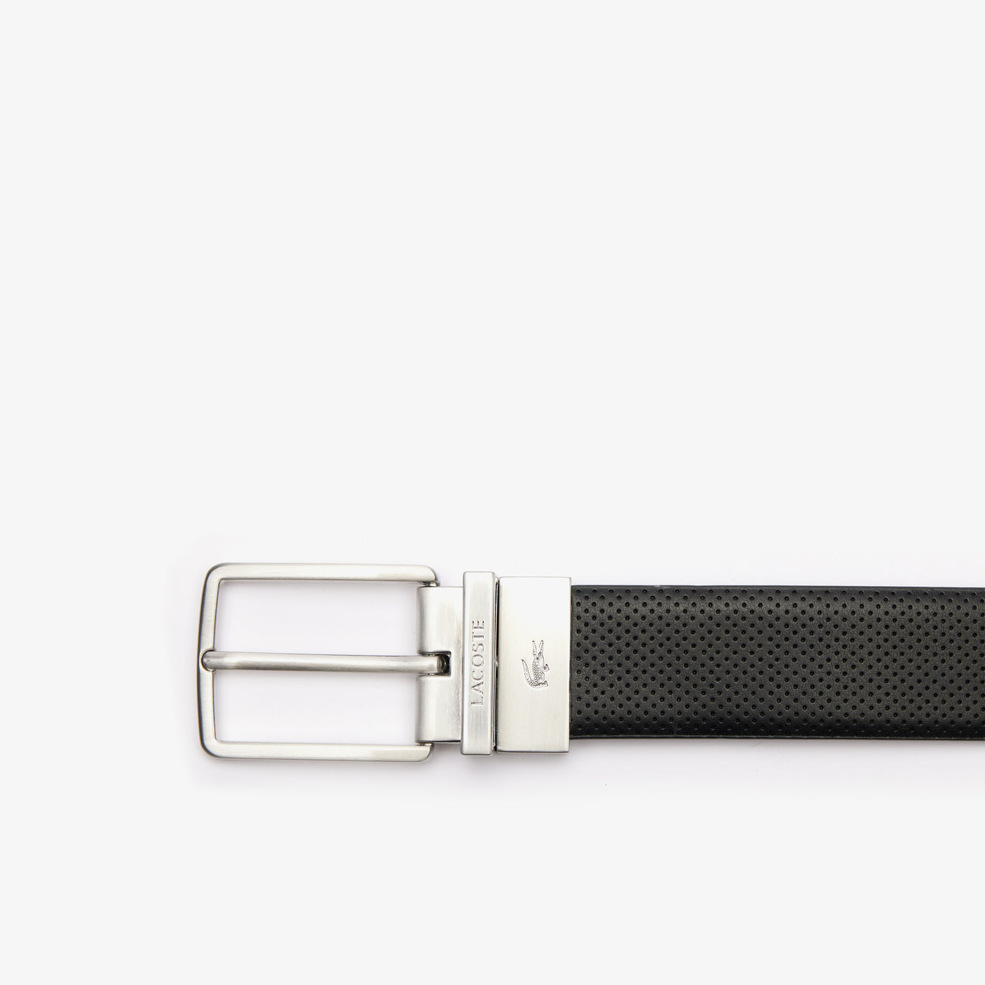 Ceinture Lacoste Homme Cuir Réversible RC4097 Noir