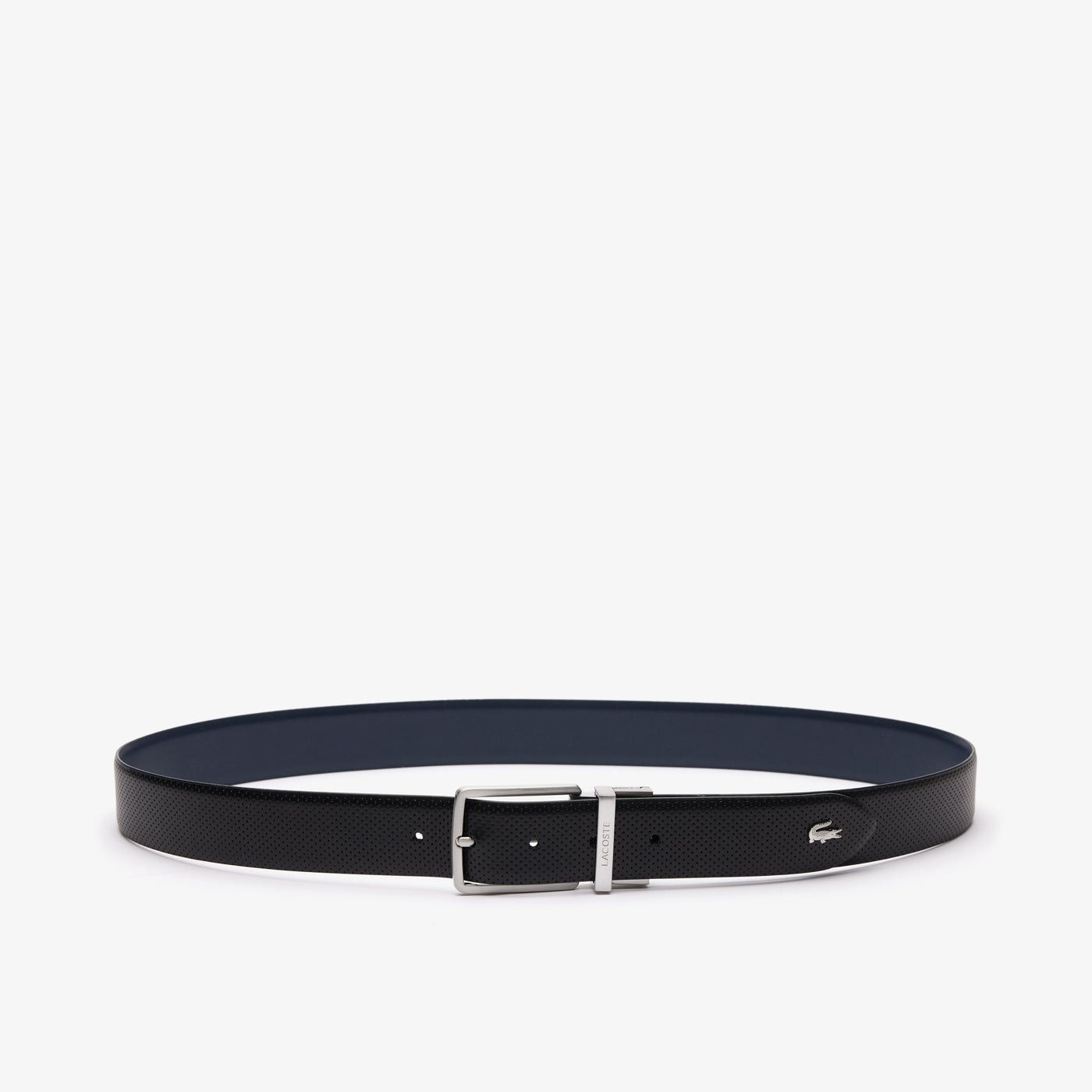 Ceinture Lacoste Homme Cuir Réversible RC4097 Noir