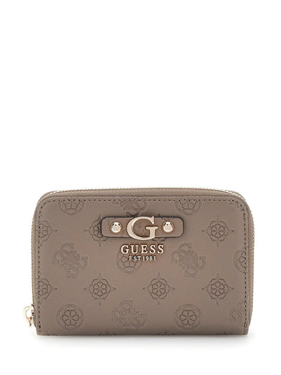 Compagnon / Portefeuille Guess Gerty Slg Small Zip Dark Taupe PD952914