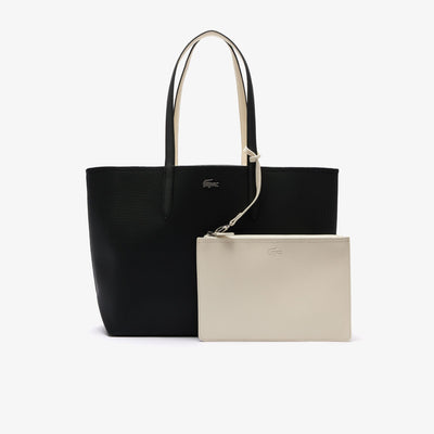 Sac Cabas Anna Lacoste NF2142AA Noir Farine