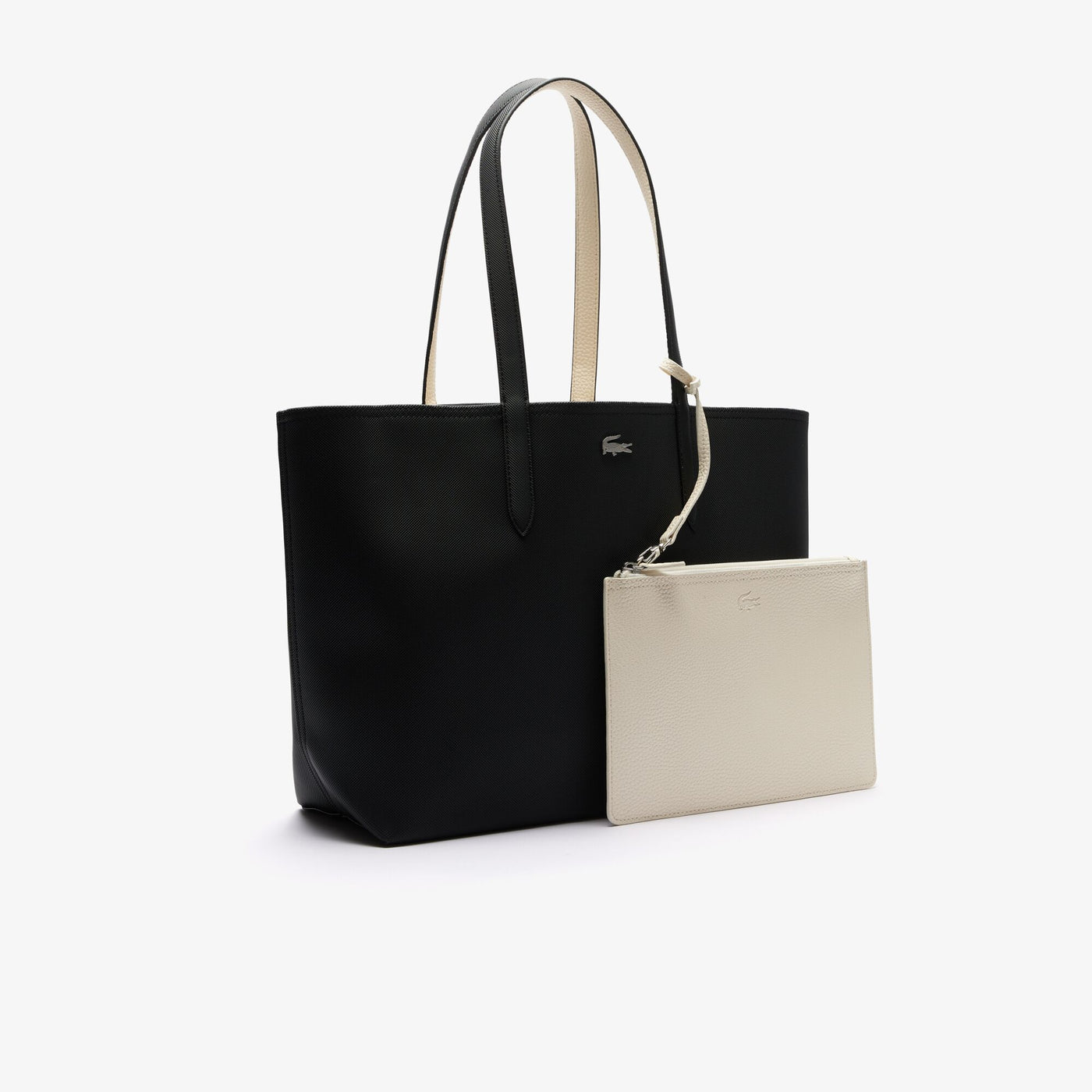 Sac Cabas Anna Lacoste NF2142AA Noir Farine