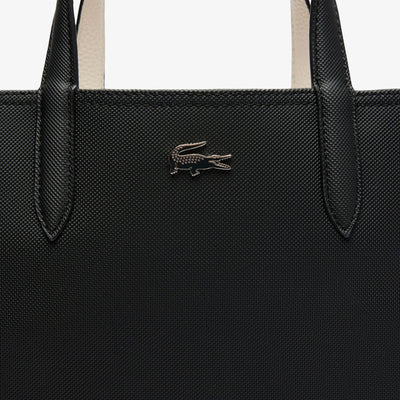 Sac Cabas Anna Lacoste NF2991AA Noir Farine