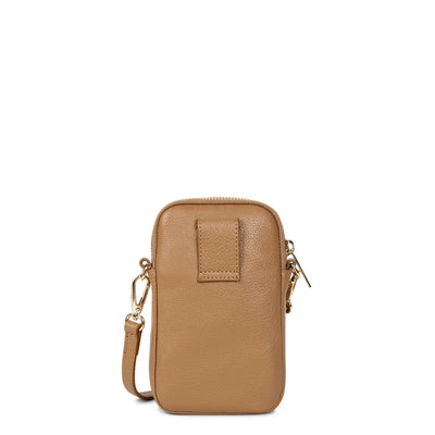 Pochette smartphone Zippé Dune Lancaster 129-28 camel