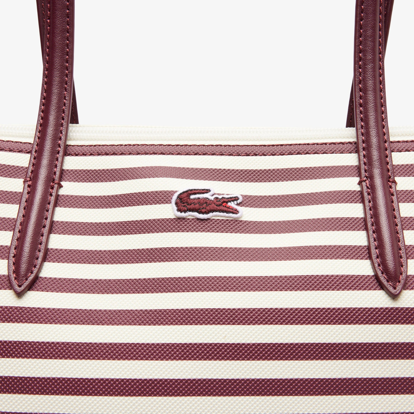 Sac Cabas L.12.12 Concept Seasonal Lacoste NF4792SJ Stripes Expresso Farine