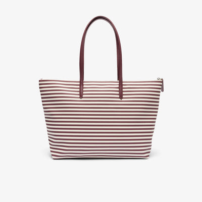 Sac Cabas L.12.12 Concept Seasonal Lacoste NF4792SJ Stripes Expresso Farine