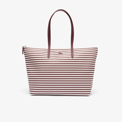 Sac Cabas L.12.12 Concept Seasonal Lacoste NF4792SJ Stripes Expresso Farine